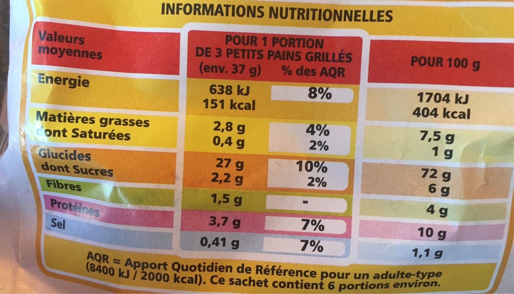 Casino Petits pains grillés au froment bio packshot
