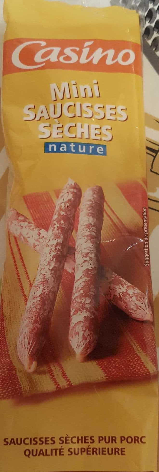 Casino mini saucisses sèches nature packshot