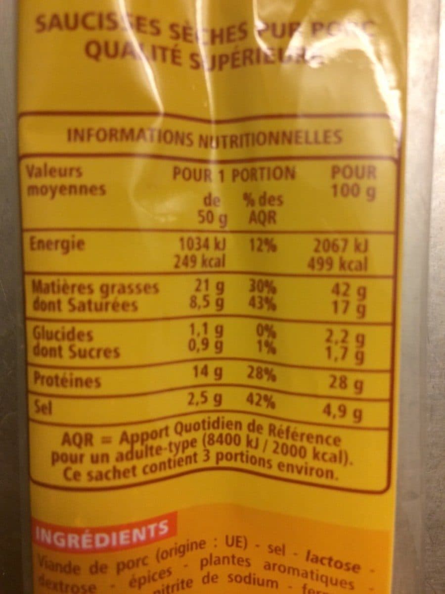 Casino mini saucisses sèches nature packshot