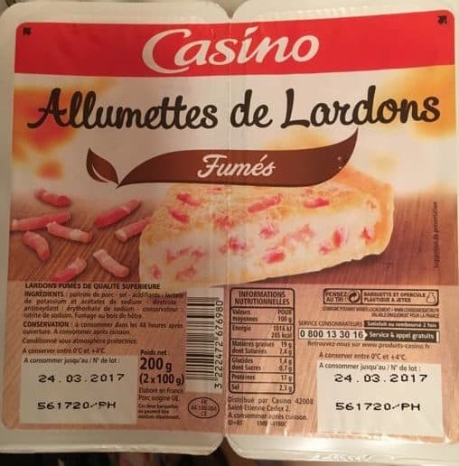 Casino Allumettes de Lardons Fumés packshot