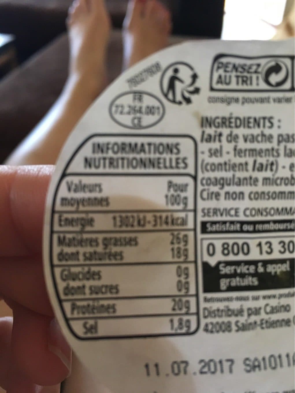 Casino Fromage rond rouge packshot