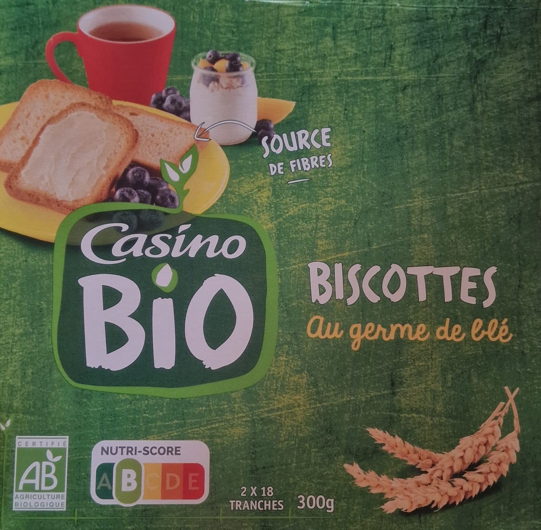 Casino Biscottes au germe de blé BIO packshot