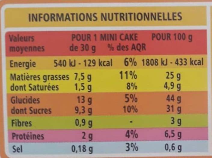 Casino EMINI CAKES AUX PEPITES DE CHOCOLAT packshot