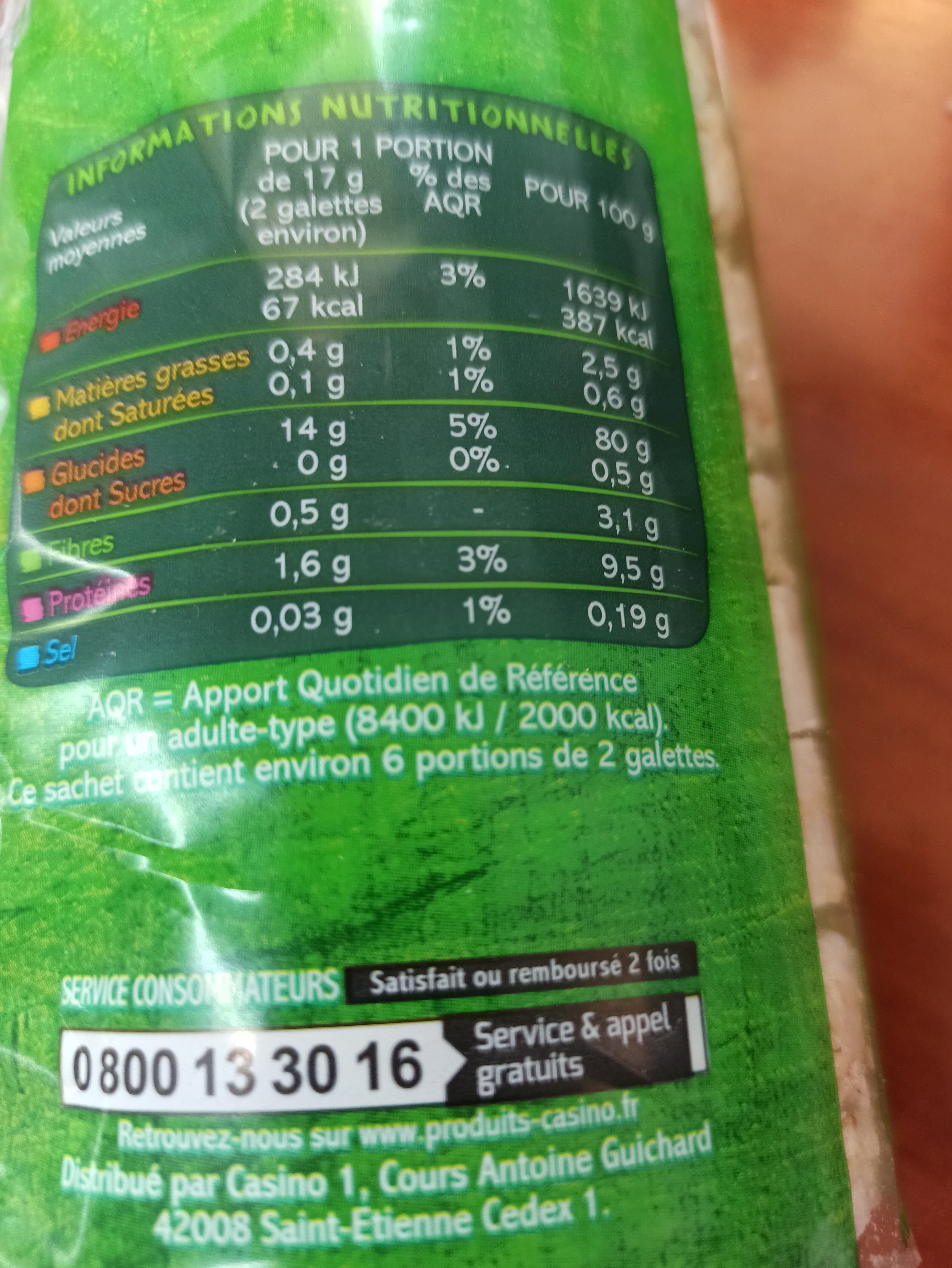 Casino Galettes riz complet packshot