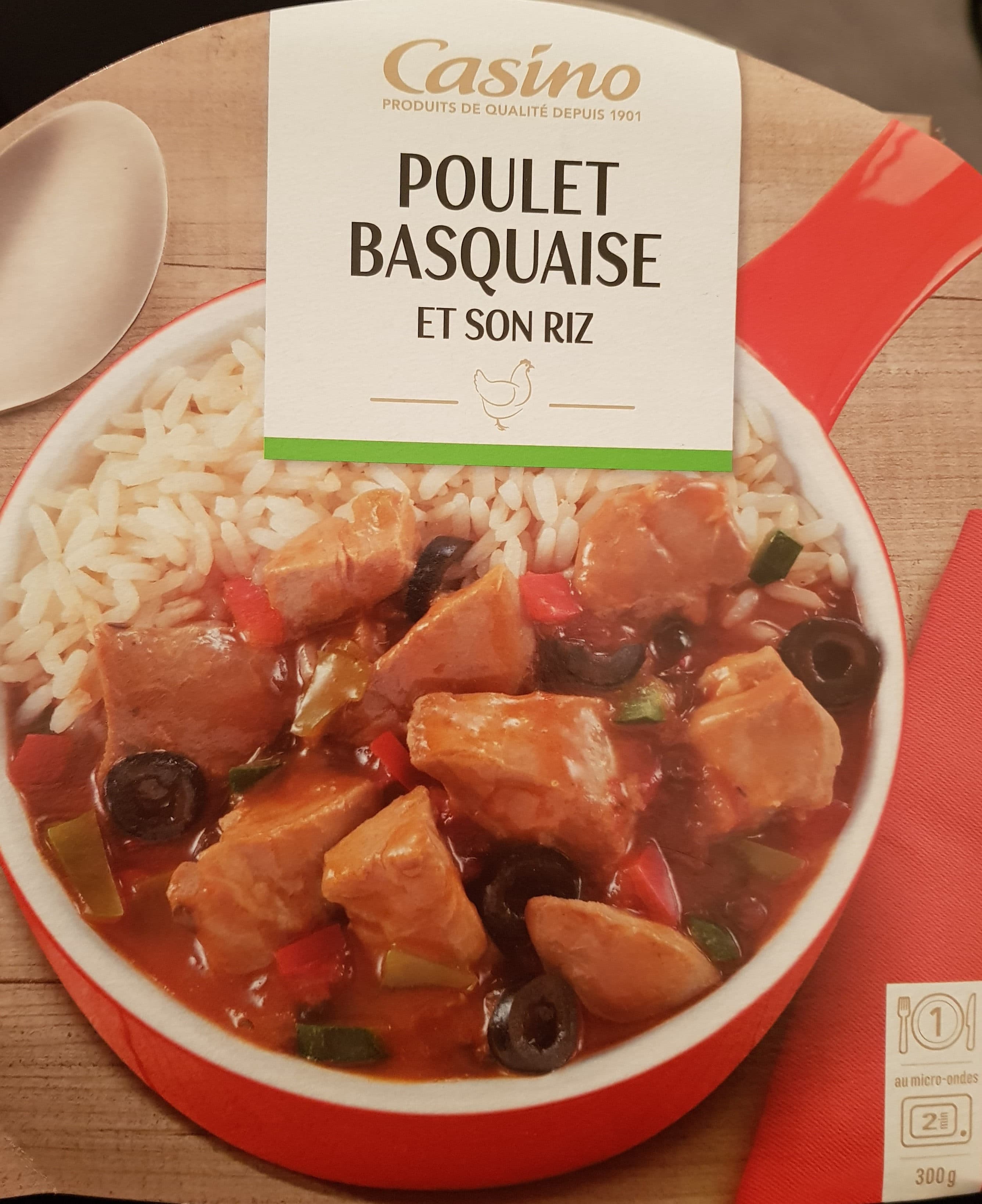 Casino Poulet basquaise et son riz packshot