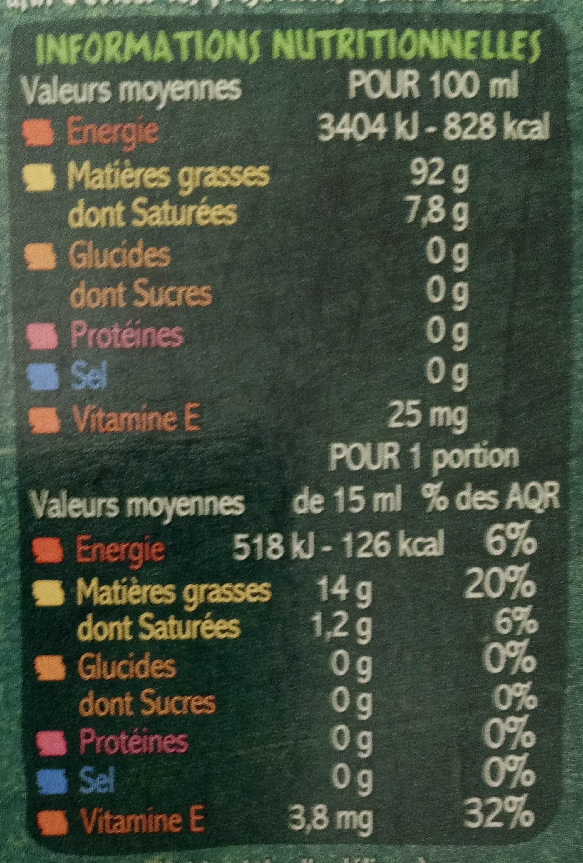 Casino Huile de colza vierge biologique riche en oméga 3 source de vitamine E packshot