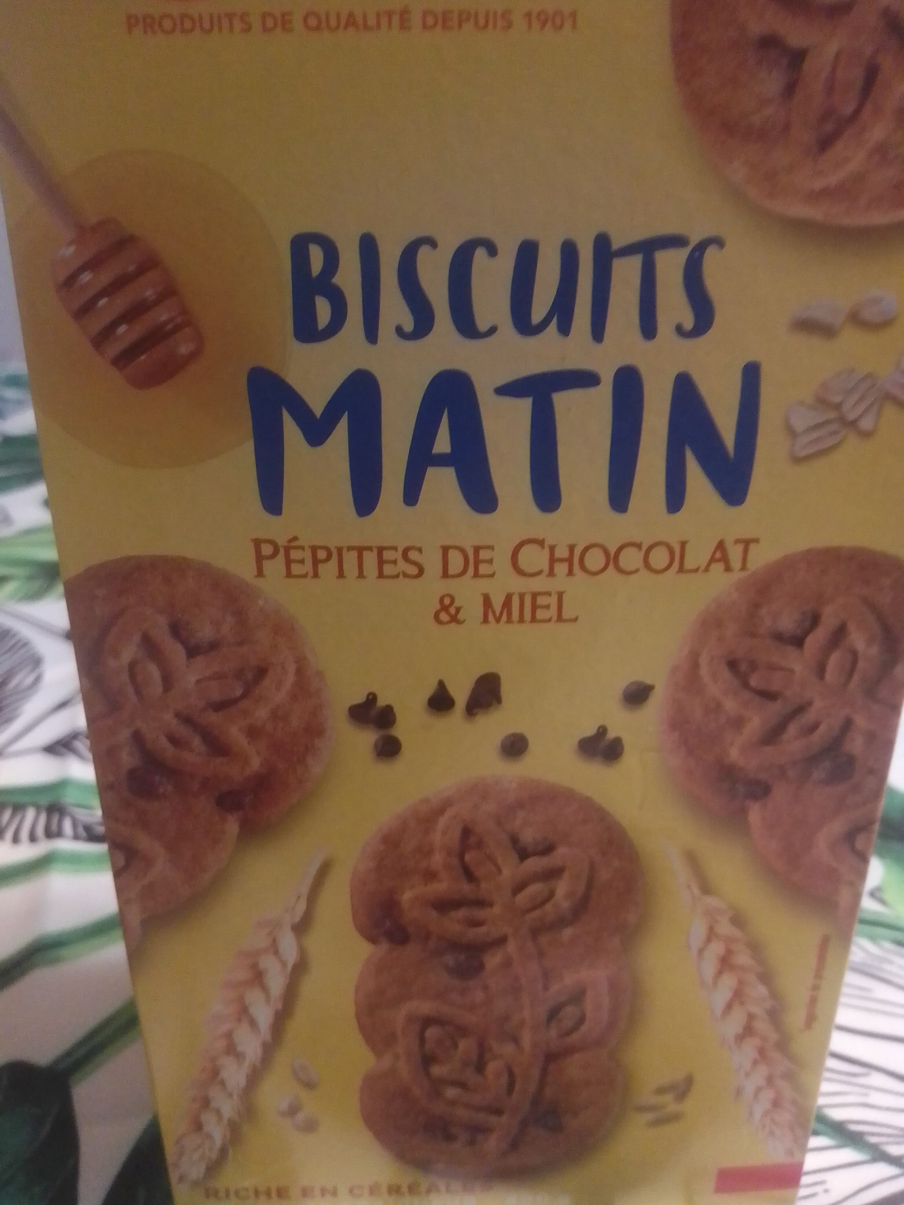 Casino Biscuits Matin Miel et Pépites de Chocolat packshot