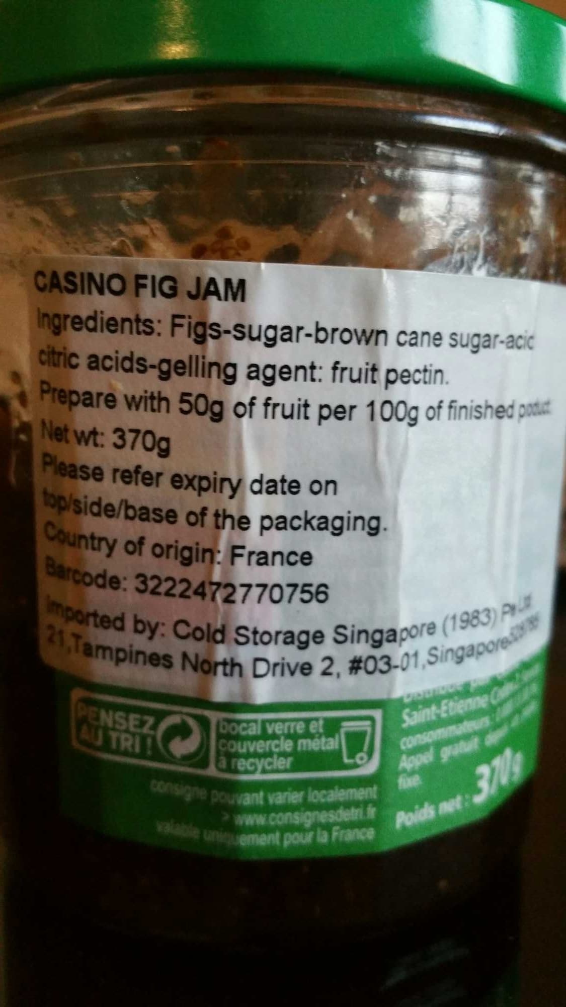 Casino Confiture extra figues packshot