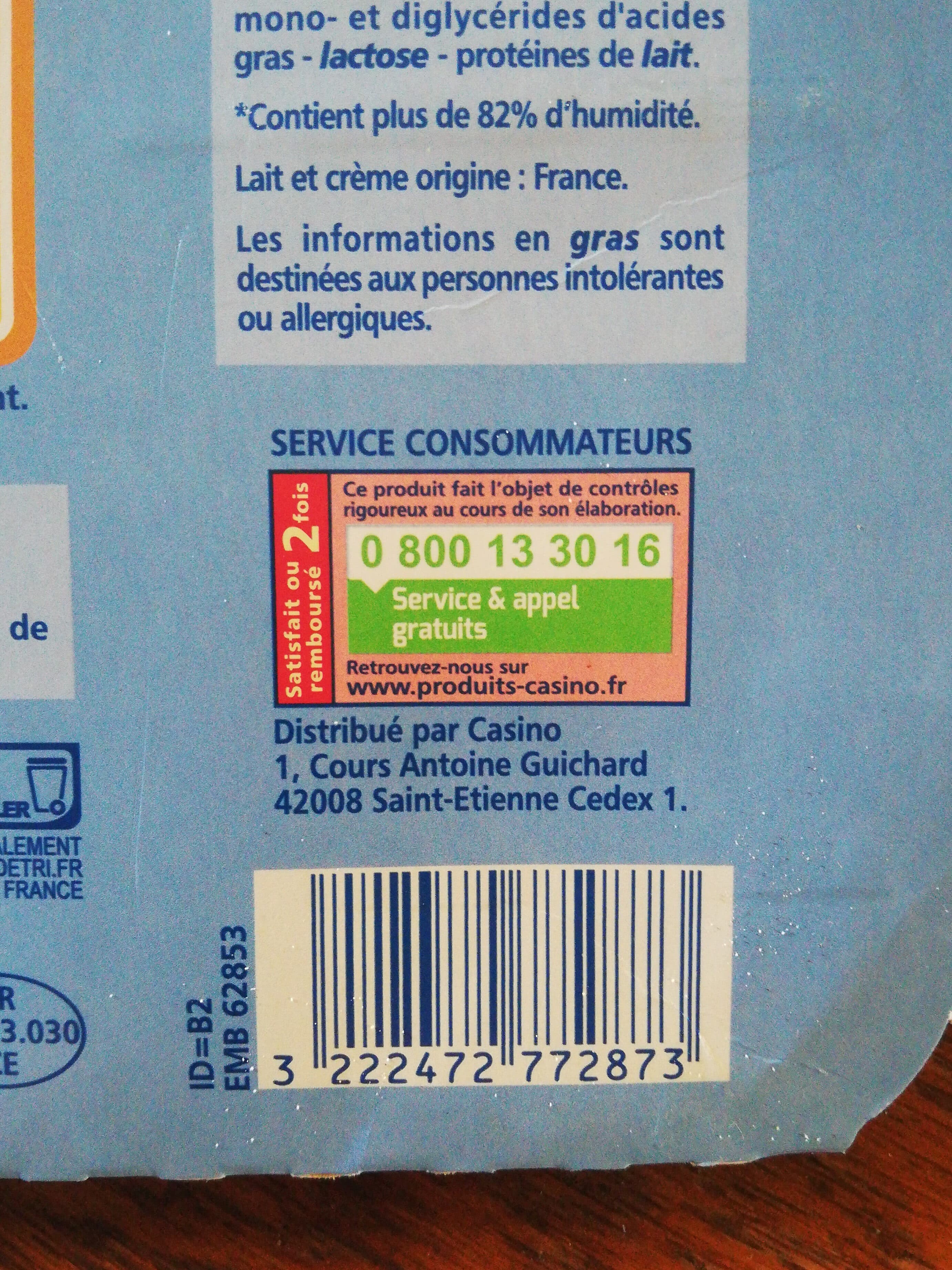 Casino Plaisir gourmand nature Mousse laitière sur lit de fromage frais packshot