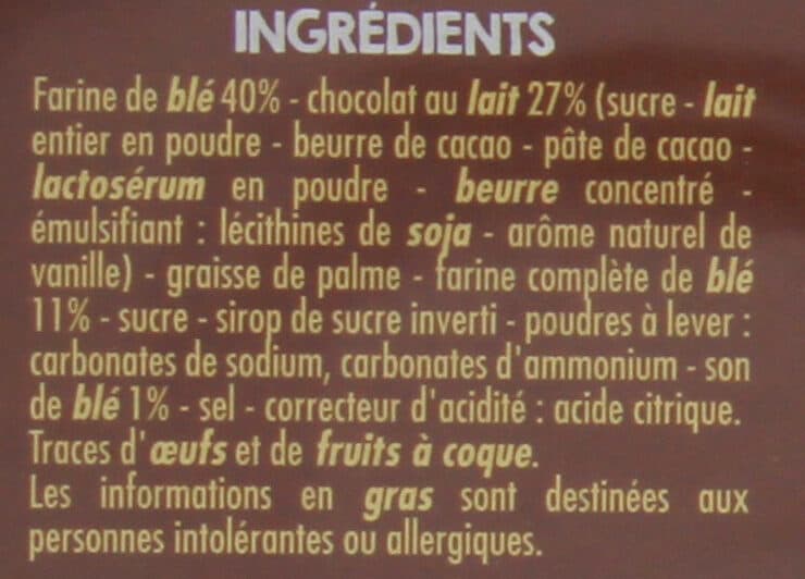 Casino Sablés Céréales et chocolat au lait packshot
