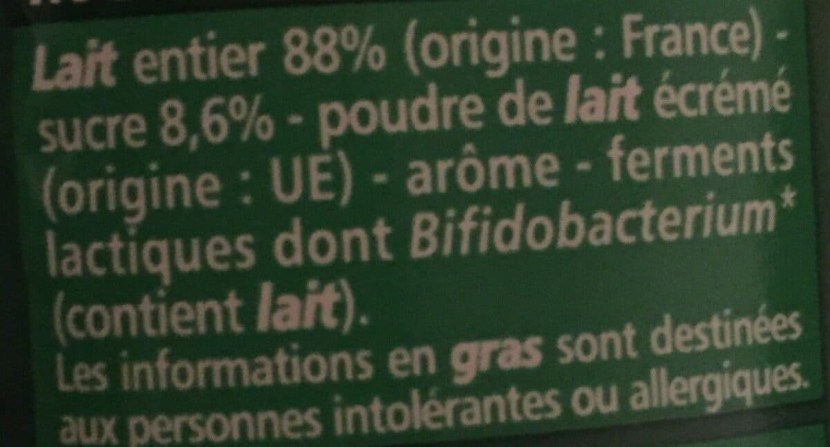 Casino Lait fermenté au Bifidus* saveur noix de coco packshot