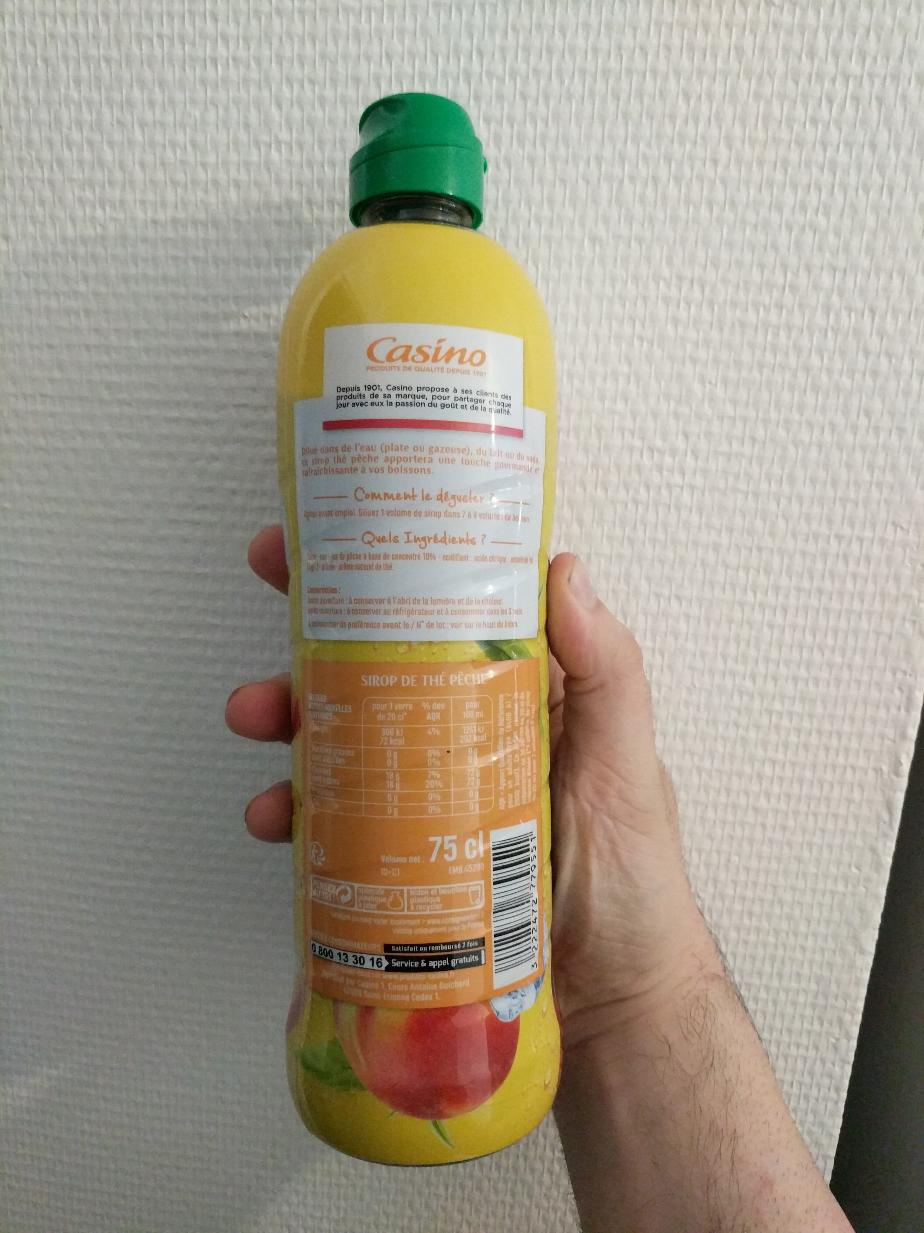 Casino Sirop de thé pêche packshot