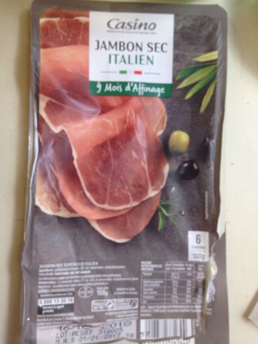 Casino Jambon sec italien 6 tranches packshot