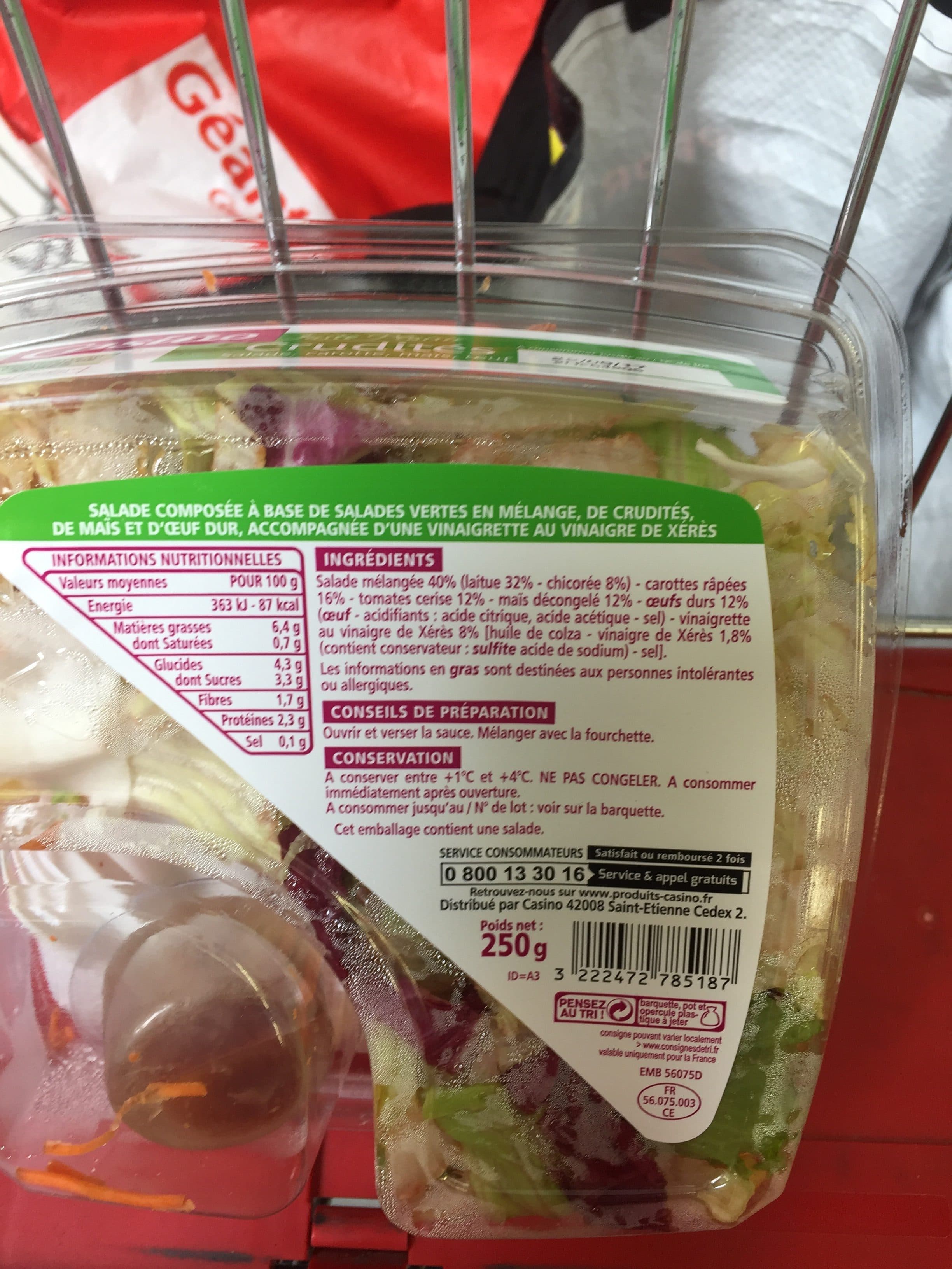 Casino Salade Complète Crudités packshot