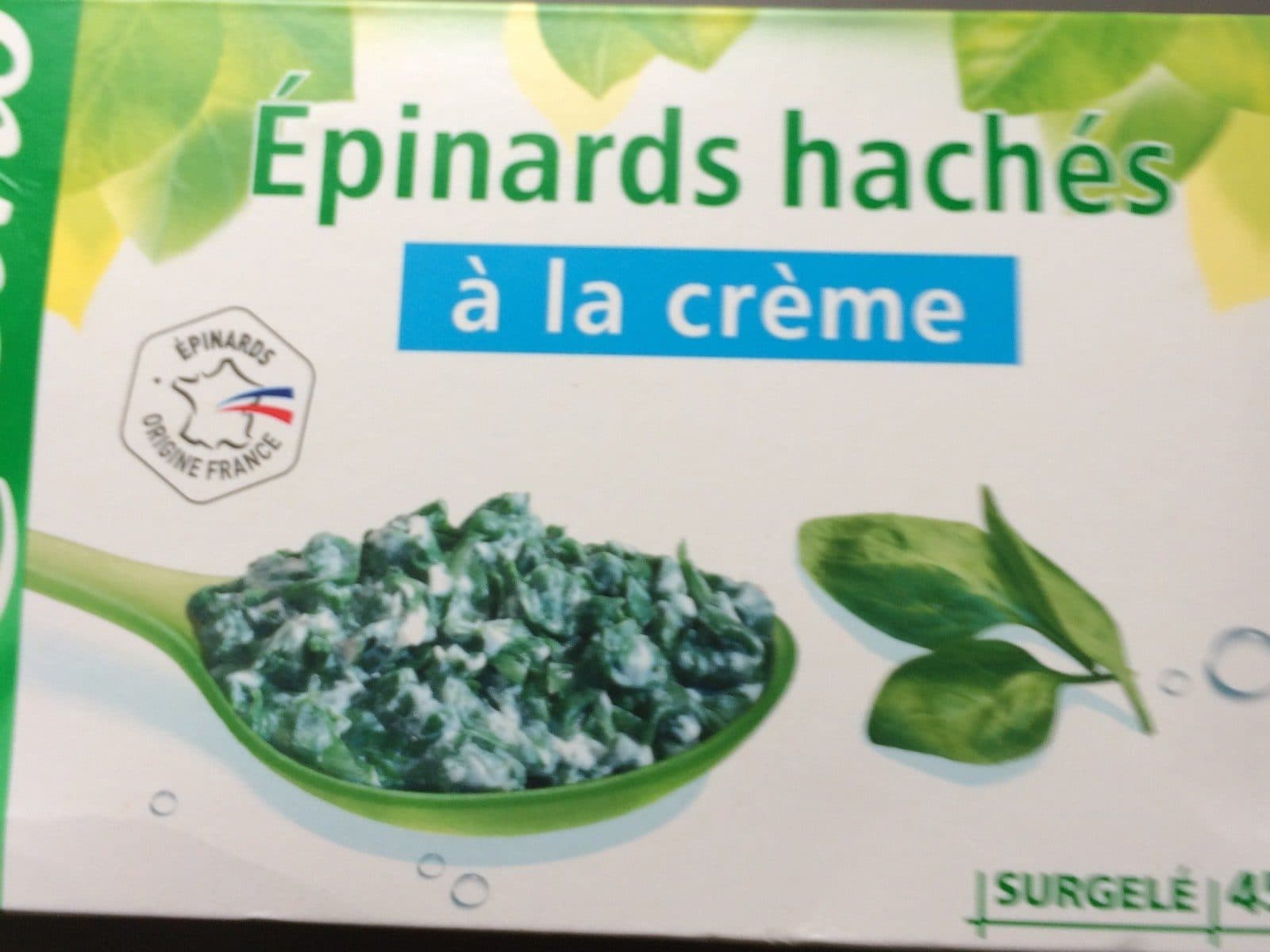 Casino Epinards hachés à la crème packshot