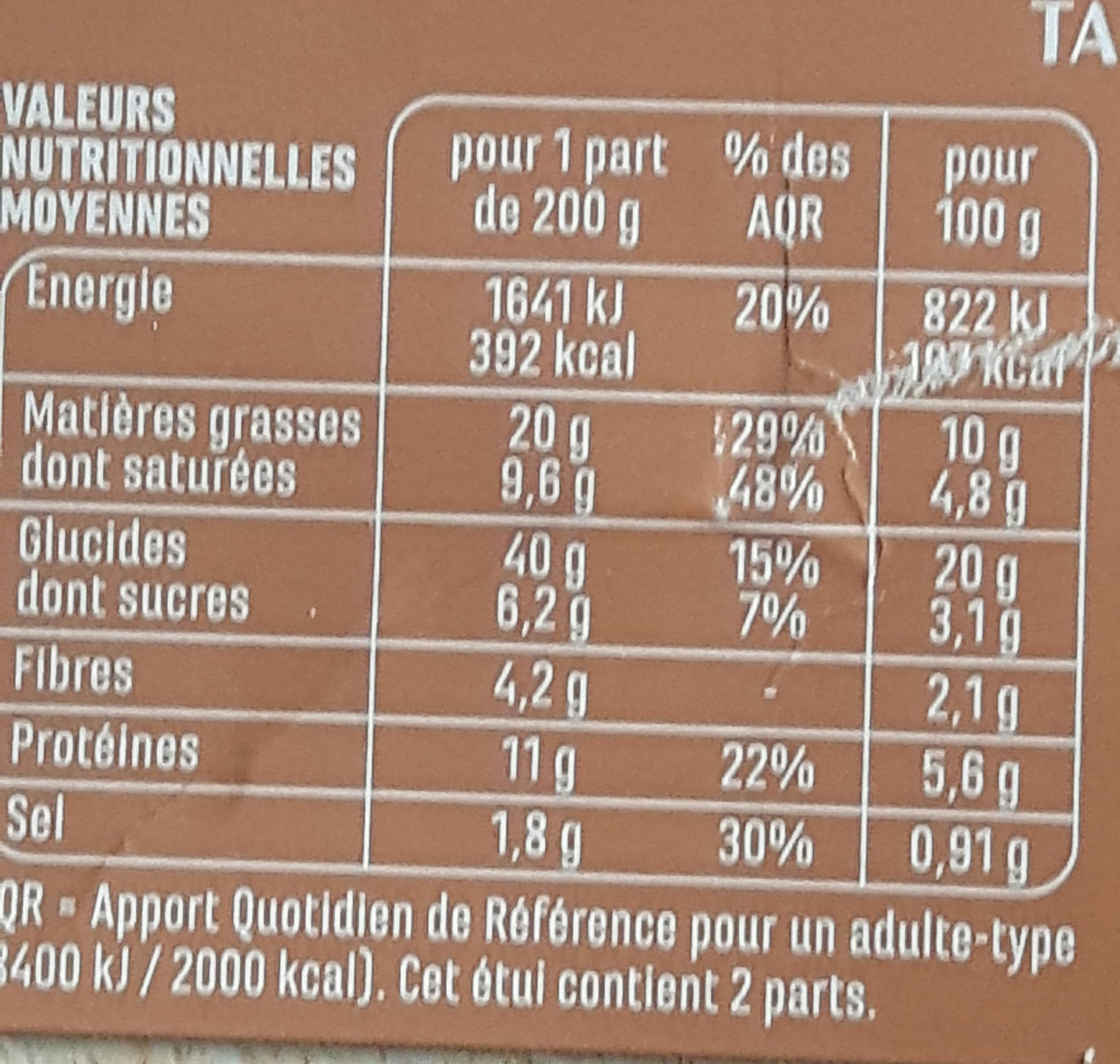 Casino Tarte aux Poireaux packshot