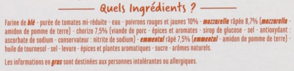 Casino Pizza Chorizo cuite au feu de bois packshot