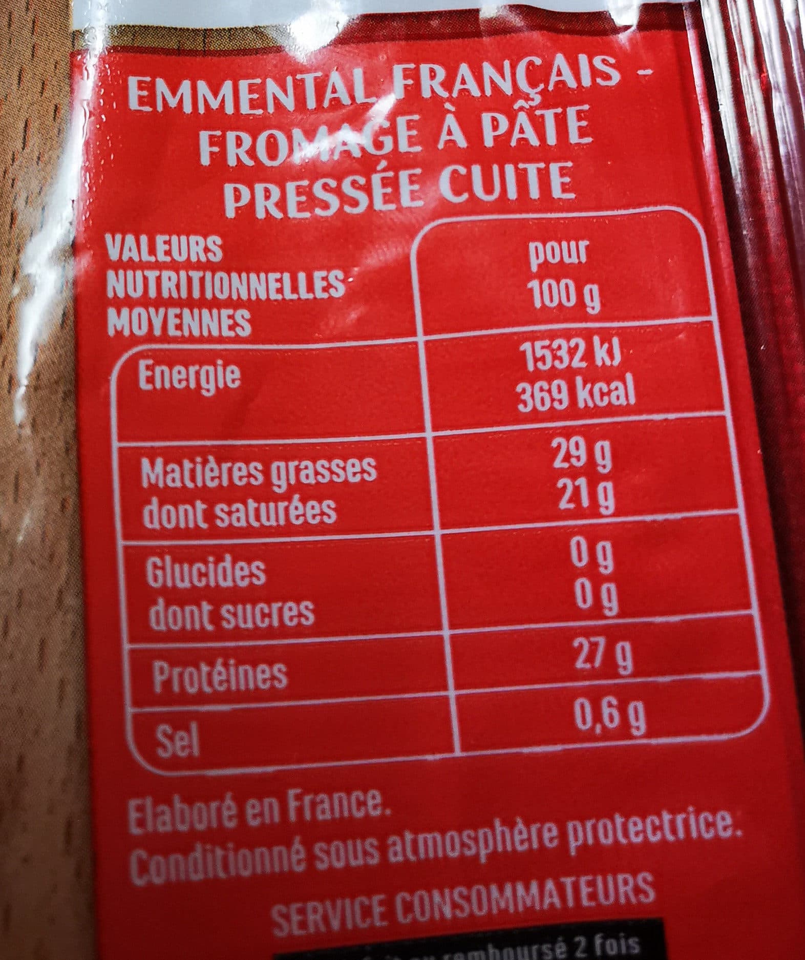 Casino Emmental portion packshot