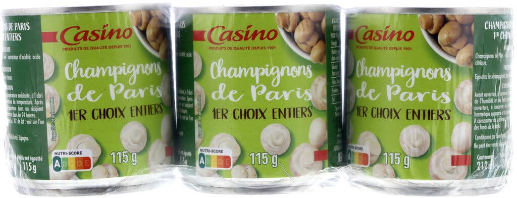 Casino Champignons de Paris 1er choix entiers packshot