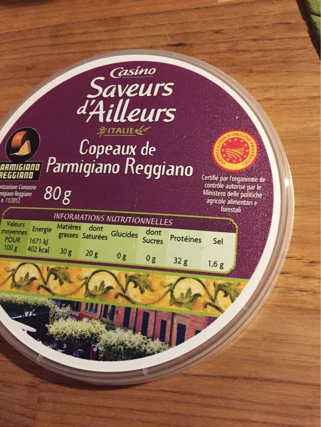 Saveurs D’ailleurs Copeaux de Parmigiano reggiano packshot