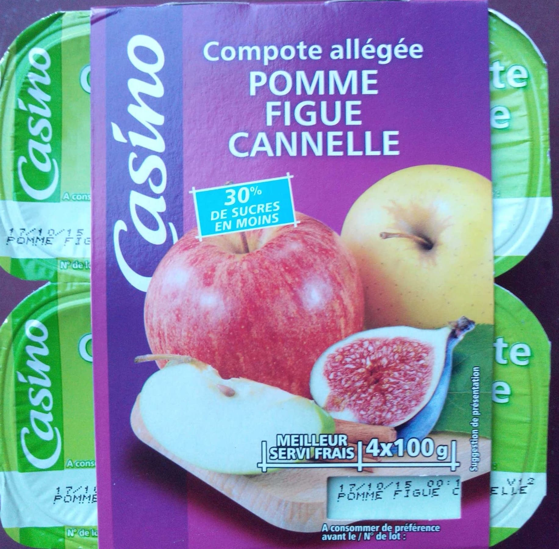 Casino Compote allégée - Pommes Figues Cannelle packshot