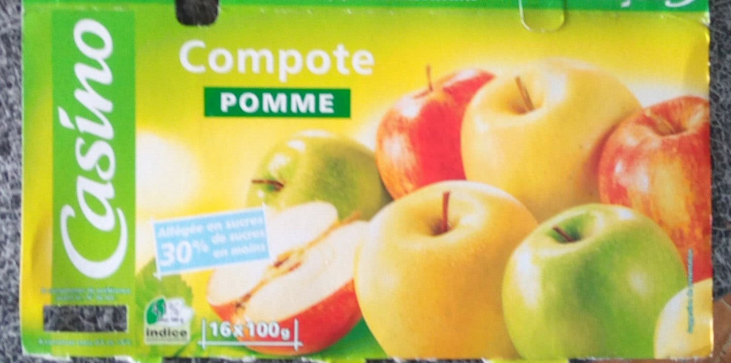Casino Pomme allégée en sucres 30% de sucres en moins packshot