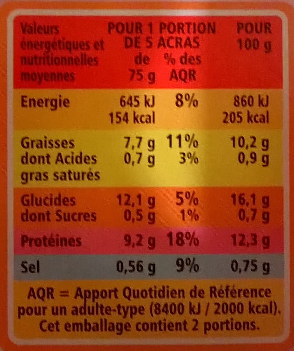 Casino 10 acras à la morue packshot