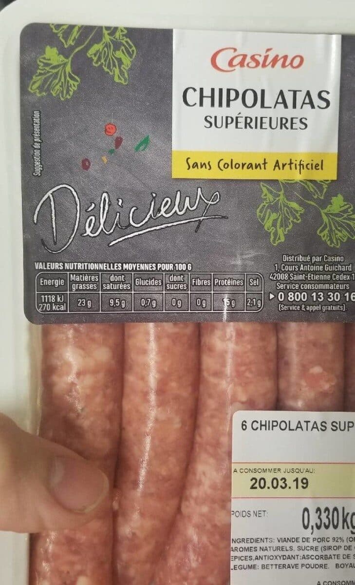 Casino Chipolatas Supérieures packshot