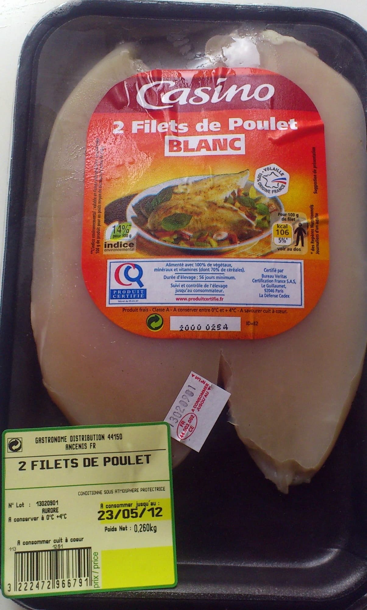 Casino Filets de poulets, blanc packshot