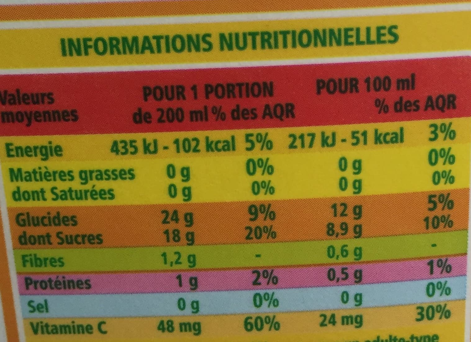 Casino 100% Pur jus 3 fruits packshot