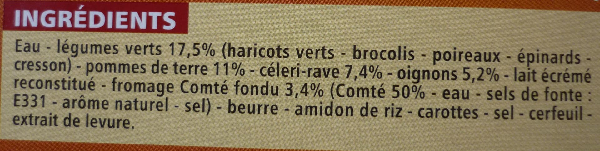 Casino Recette gourmande Légumes verts au Comté fondu packshot