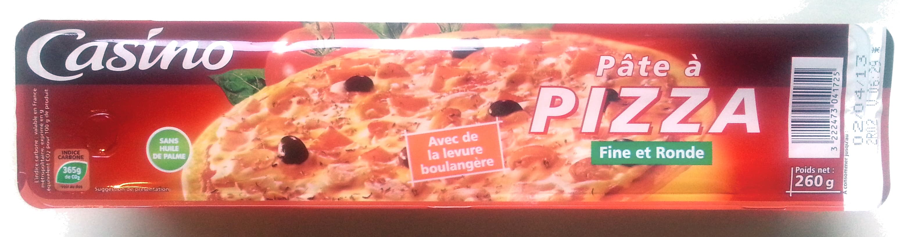 Casino Pâte à pizza fine et ronde packshot