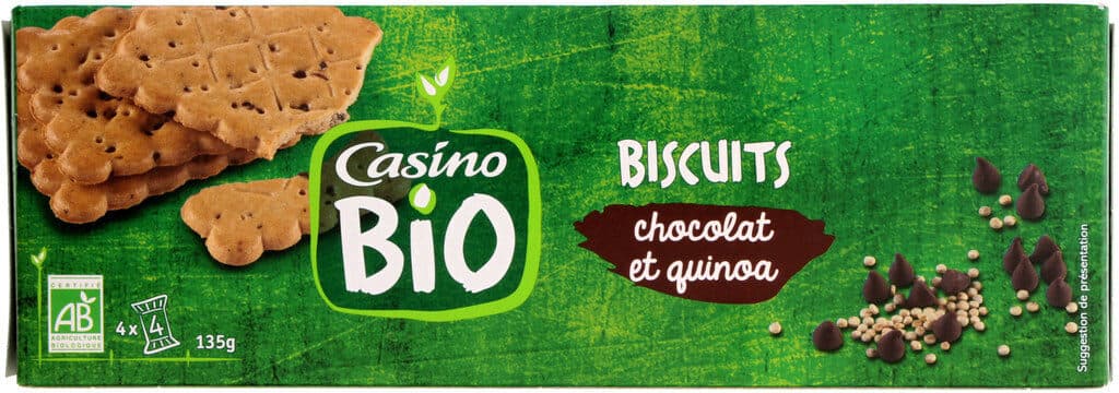 Casino Biscuits chocolat et quinoa packshot