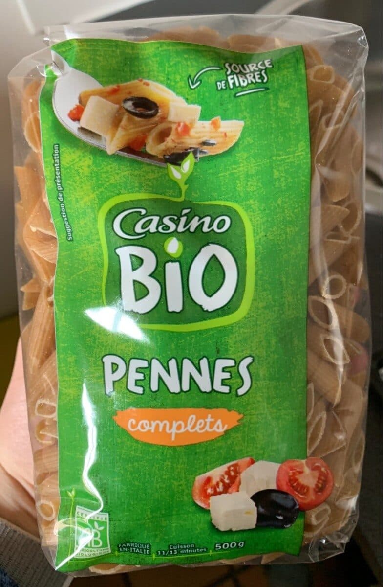 Casino Penne Rigate au blé complet bio packshot