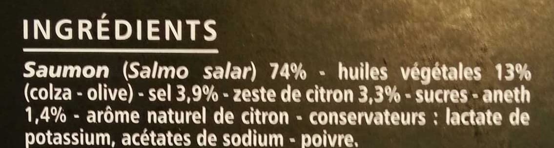 Casino Carpaccio de Saumon aux zestes de citron et à l'aneth packshot