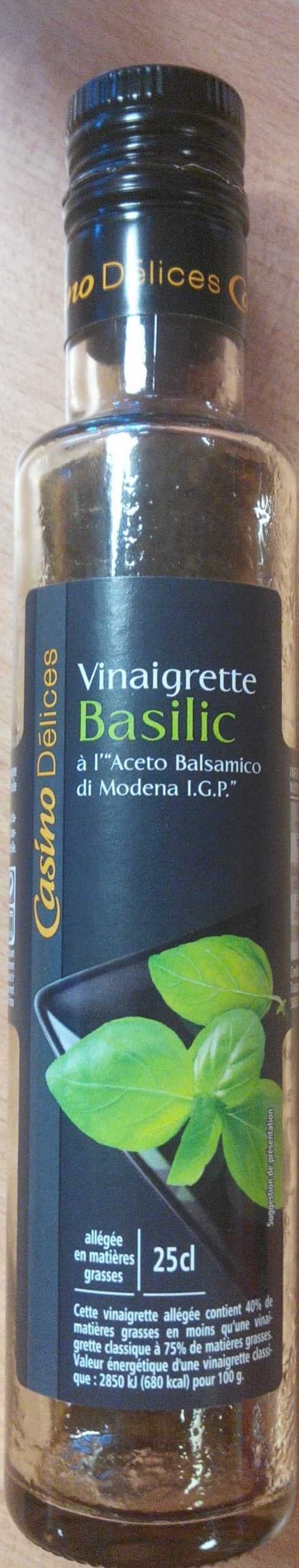 Casino Vinaigrette Basilic à l'"Aceto Balsamico di Modena I.G.P" - allégée en matières grasses packshot