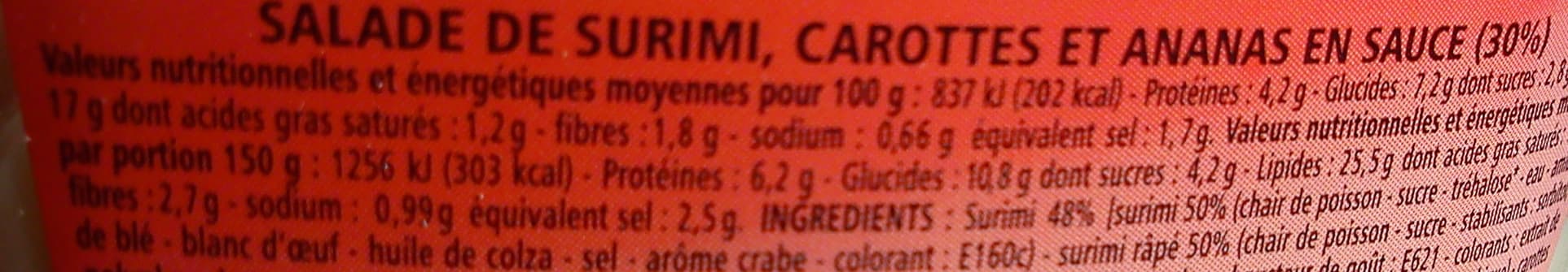 Casino Salade de Surimi, Carottes Ananas packshot