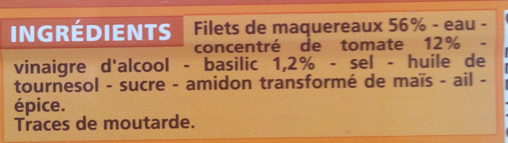 Casino Filets de maquereaux à la sauce tomate et au basilic packshot