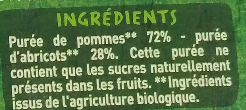 Casino Purée pomme abricot sans sucres ajoutés packshot