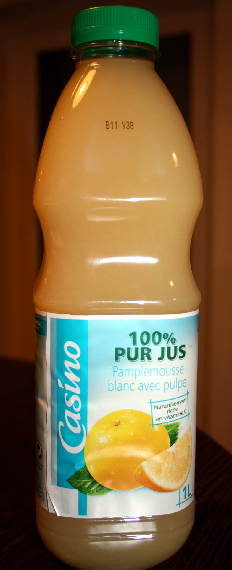 Casino 100 % Pur Jus Pamplemousse Blanc avec pulpe packshot
