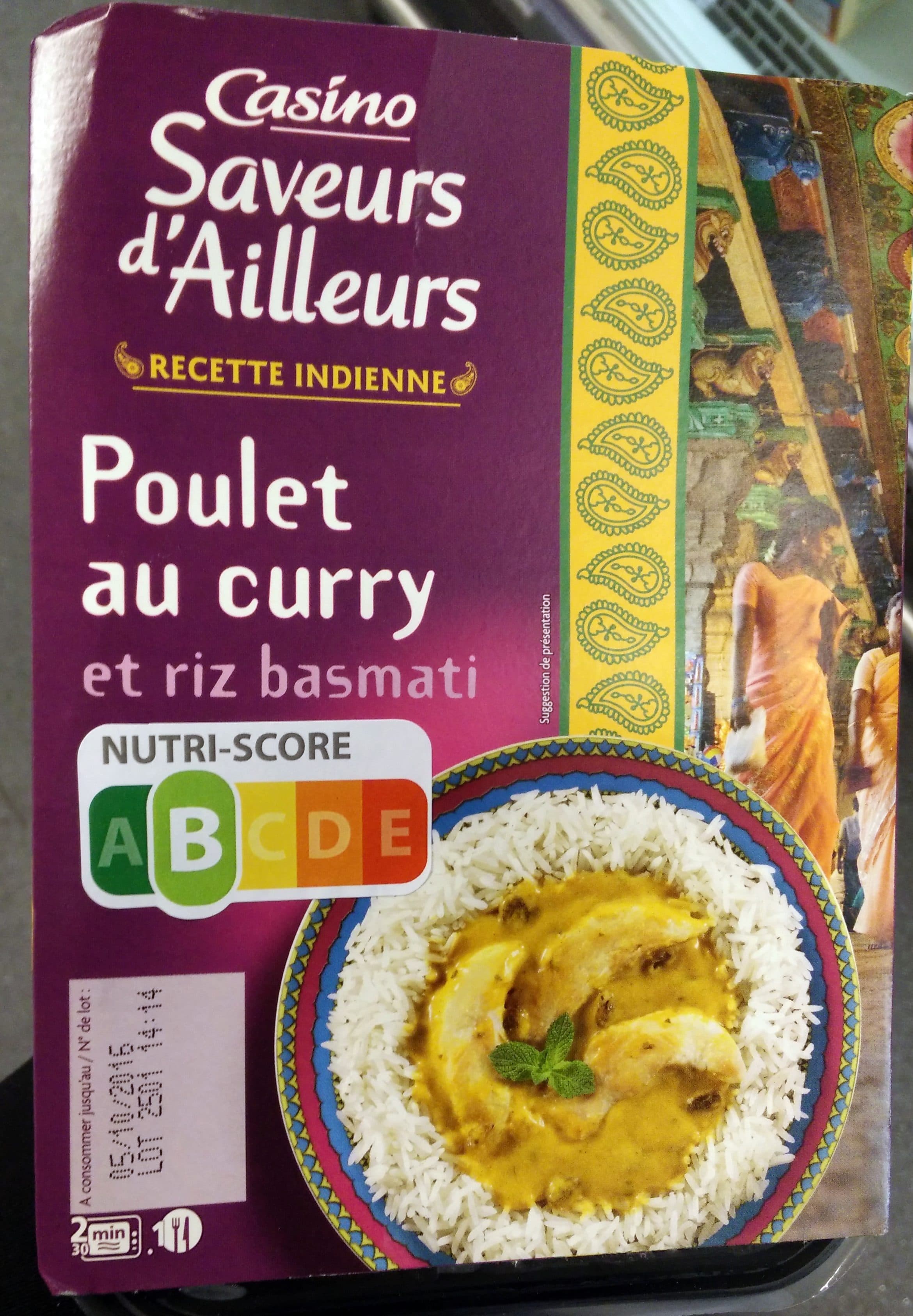 Casino Poulet au curry et riz basmati packshot