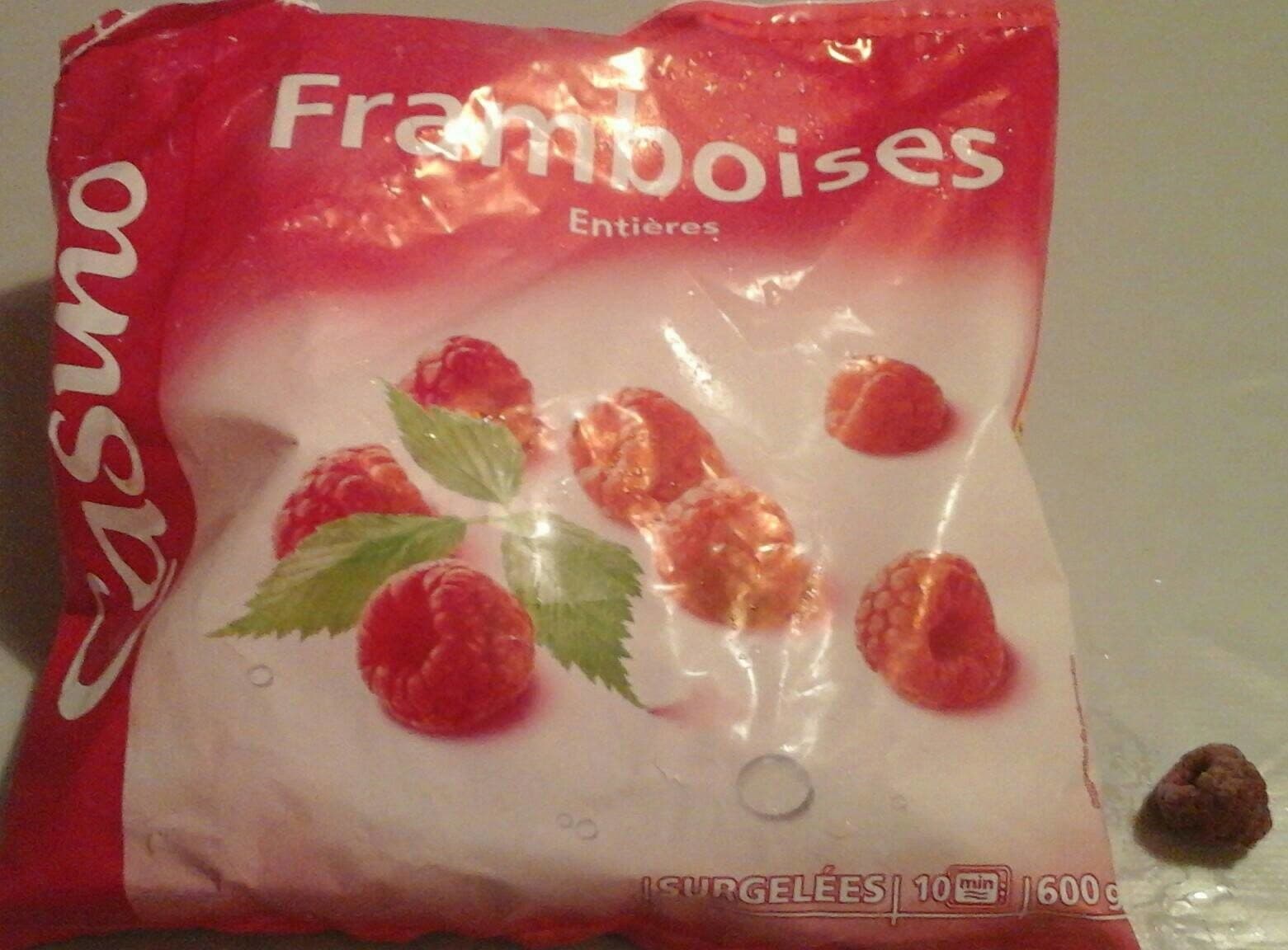 Casino framboises surgelées packshot