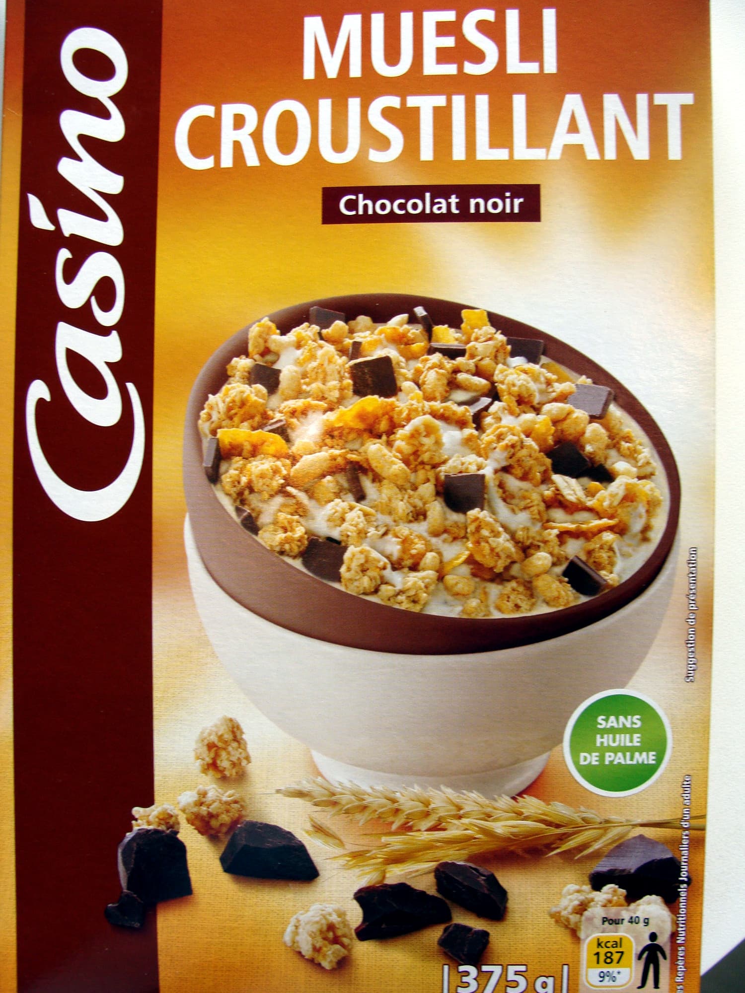 Casino Muesli Croustillant Chocolat Noir Casino packshot