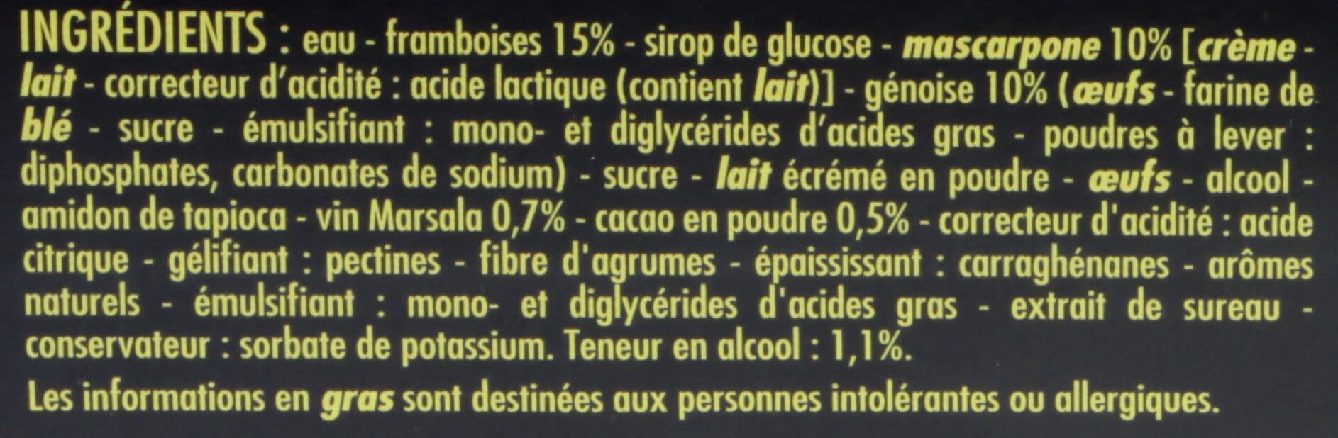 Casino L'éblouissant Tiramisu à la framboise packshot