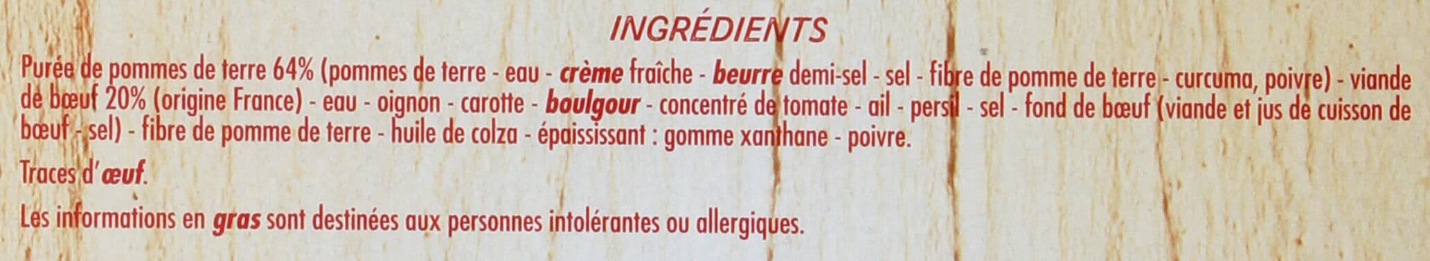 Casino Hachis parmentier pur boeuf packshot