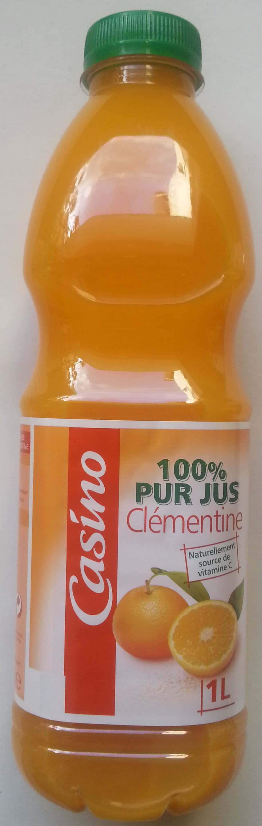 Casino 100% Pur Jus Clémentine – Naturellement source de vitamine C packshot
