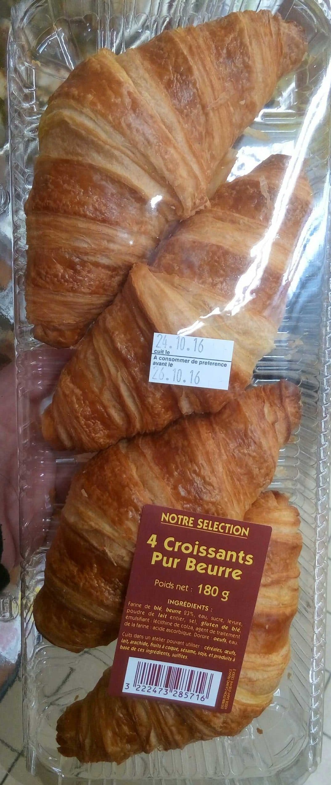 Casino 4 croissants pur beurre packshot