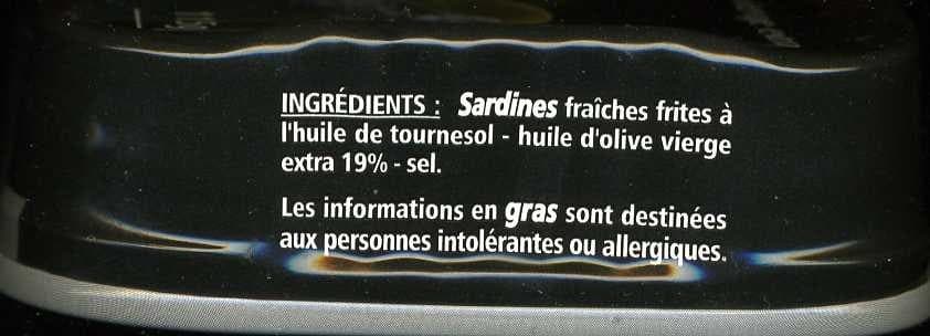 Casino Sardines à l'huile d'olive vierge extra millesime 2017 packshot