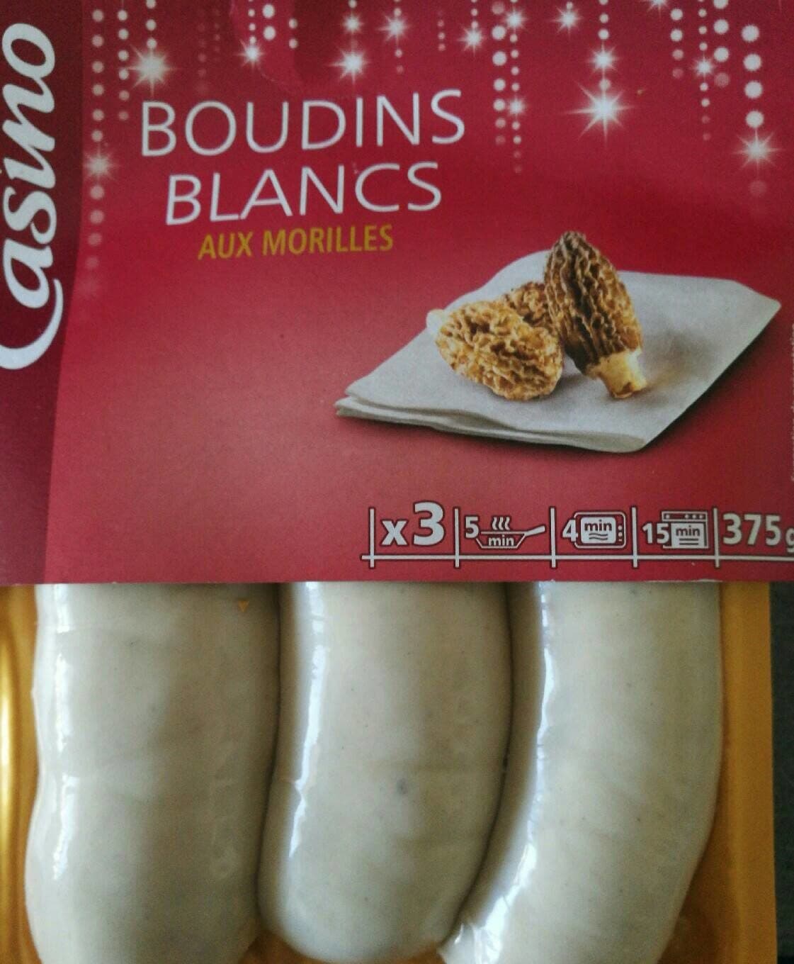 Casino Boudins blancs aux morilles packshot