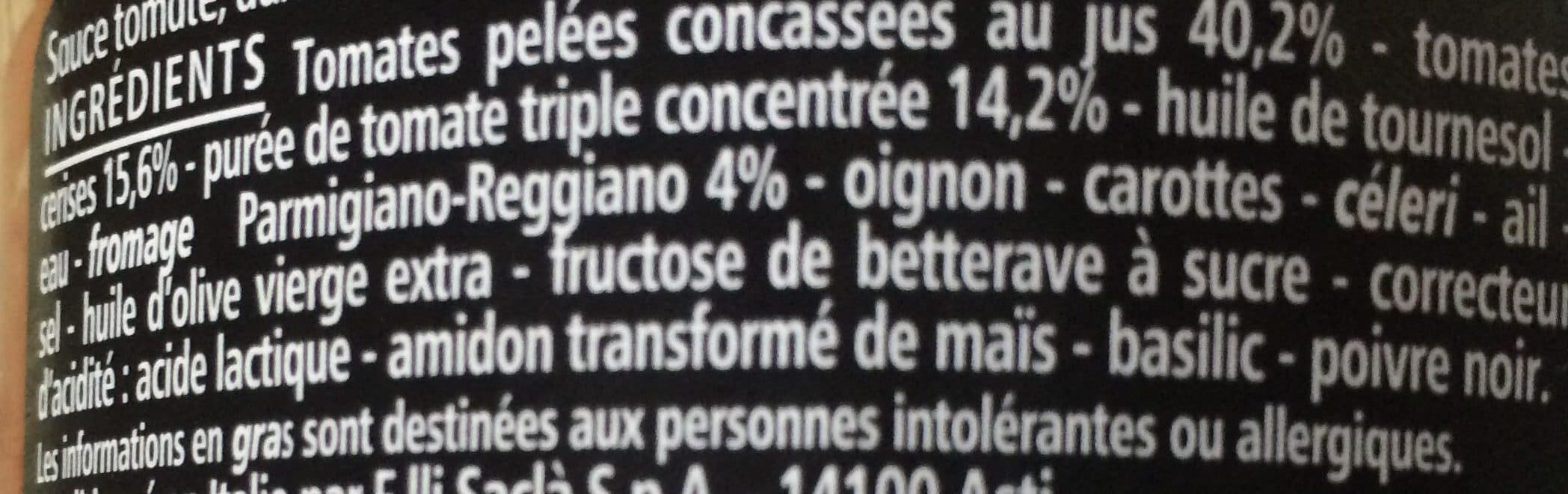 Casino Casino Délices Sauce Tomates Cerises Parmesan tomates cerises entières packshot
